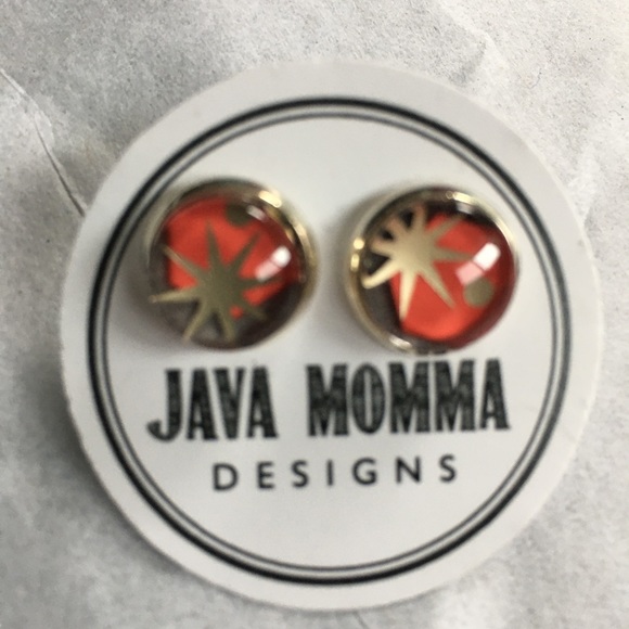 earrings Starbucks card recycled STAR HOLIDAY Googie dainty NEW! - Picture 5 of 8